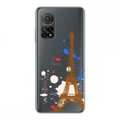Crazy Kase Hull For Xiaomi Mi 10t I Silikone Fleksibel 1 Mm, Paris Eiffeltårnet