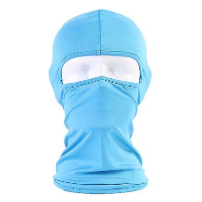 Varychmoo Ski Balaclava Fuld ansigtsmasker Cykler Motorcykel Hjelm Snood Hals Varmere Himmelblå