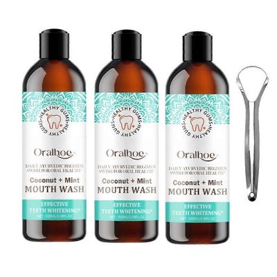 3kpl Oralhoe kookosmintun suuvettä, Oralhoe-suuvettä, Oralhoe-kookossuuvettä