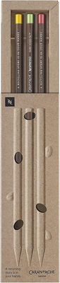 Caran d'Ache Nespresso Swiss Wood 3 grafittblyanter, Brown, 0348.100