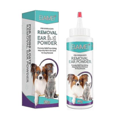 Koiran korvatulehdusten hoito kivuton koiran korvajauhe karvanpoistoon, hoitaa tartunnan saaneita korvia tulehdus kutina, infektiot altis korvat, 30g