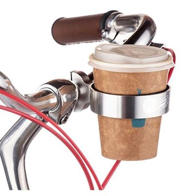 Cykling Cykel Kaffekop Holder Mælk Te Cup Holder Aluminium Alloy Kedel Holder Øl Holder hvid