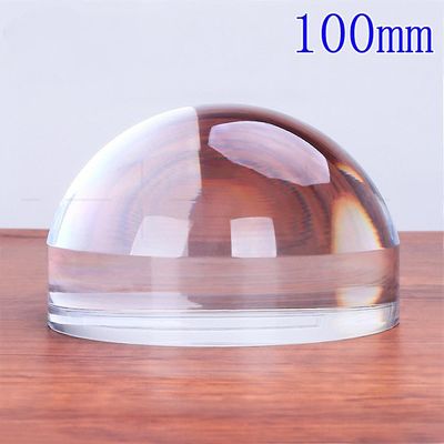 100 mm kuppelforstørrelsesglas 4X optisk læseforstørrelsesglas til akrylhalvkugle, skrivebordsforstørrelsesglas