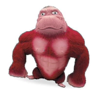 Muchenggift Stor kæmpe svampet squishy fidget abe antistress legetøj blød sjov gave børns legetøj latex gorilla figur legetøj rød