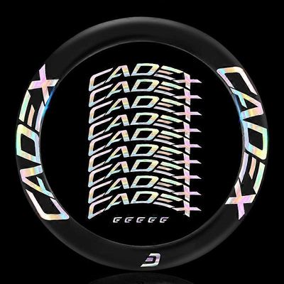 Kahden pyörän tarrasarja CADEX Road Bike Carbon Race pyöräilyn vannetarroille 42mm wheel - disc