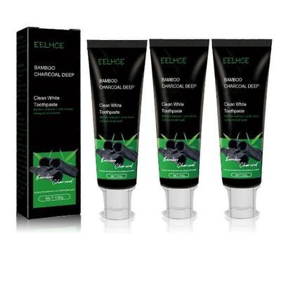 Musta Bambu Hiili Hammastahna Puhtaat Hampaat Keltaiset Hampaat Pahanhajuisen hengityksen poistoaine Suunhoito 3pcs