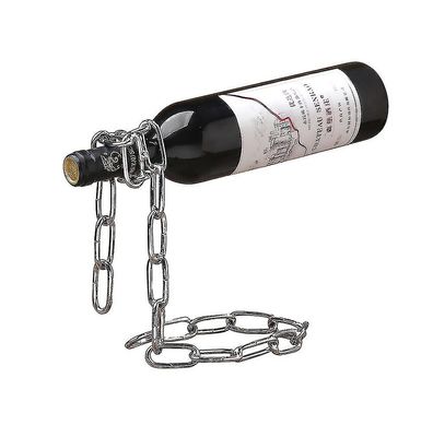 kreativ vin flaske holder suspendert jern kjede vin rack