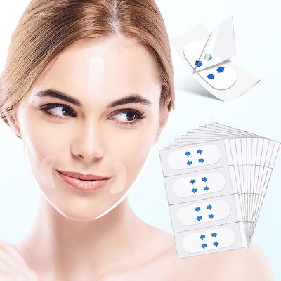 Fongwan Face Lift -teippi näkymätön, kasvojen kohotusnauhat ja nauhat, Instant Face Lift Facelift -teippi kaksoisleuan ryppyihin, jotka nostavat ro...