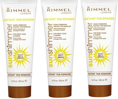 3 x Rimmel Sunshimmer Instant Rusketus poistoaine 125 ml
