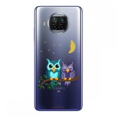 Crazy Kase Hull For Xiaomi Mi 10t Lite i silikone fleksibel 1 Mm, Moonlight Ugler