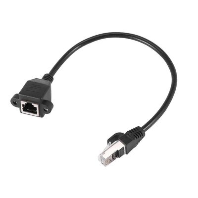 Rj45 Naaras-uros-sovitin verkko jatkokaapelipaneelin kiinnike 27cm