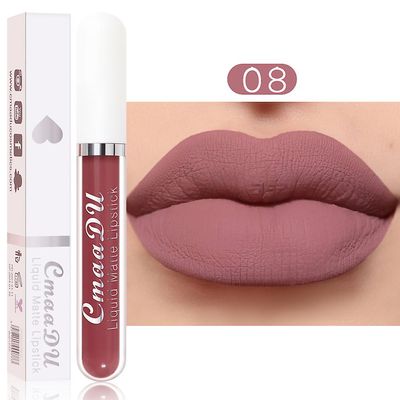 Cmaadu 18 Farve læbestift Mat Non-stick Cup Vandtæt Langtidsholdbar Lip Gloss Cmaadu18scc 08