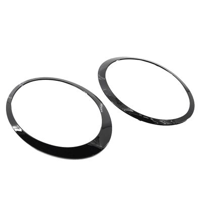 1par glans svart frontlys trim ring dekor for 2014-2019 Mini S F55 F56 F57