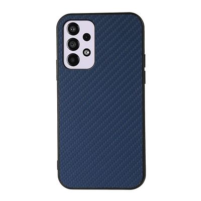 Hiilikuiturakenne PU-nahka + PC + naarmuuntumaton puhelinkotelon kuori Samsung Galaxy A33 5G: lle