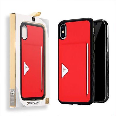 AIR Apple iPhone 7/8 sag med kortlomme - Rød