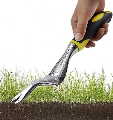 Liangnv Fiamer Dandelion Weeder Gardening Tool Set Garden Outdoor Planting Flowers to Remove Weeds (11.8in * 0.8in, keltainen)