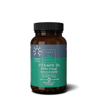 Terra Nova Terranova Green Barn D3-vitamin 400iu Vegicaps 50