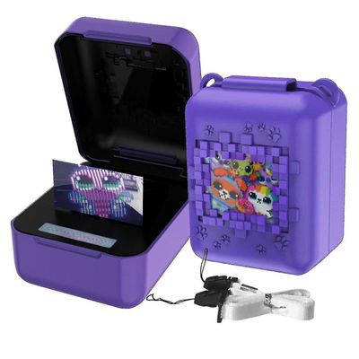 Bitzee Interactive Virtual Pet -pelikonsolikotelo – suojaava kovakuorinen säilytyslaatikolla (ei lelu, vain Bitzee Digital Pet -laitteelle) Violetti