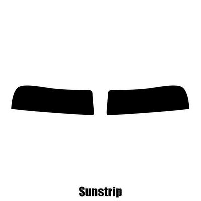 Window-Tint Sun Strip til BMW 3-serien Gran Turismo F34 - 2013 og nyere pre-cut sunstrip 5% limo sort