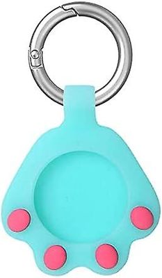 Baiccf Kreativ søt Katt Kitty Pote Form Myk Tpu Silikon Gel Gummiveske For Airtag Finder Tracker 2021, Anti-ripe beskyttende huddeksel med ringnøkkel