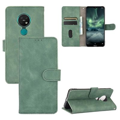 Gangxun Yhteensopiva Nokia 7.2/ 6.2 lompakkokotelon, nahkaisen foliokannen jalustatoiminnon kanssa magneettikotelo Nokia 7.2/ 6.2 Cover Vihreä