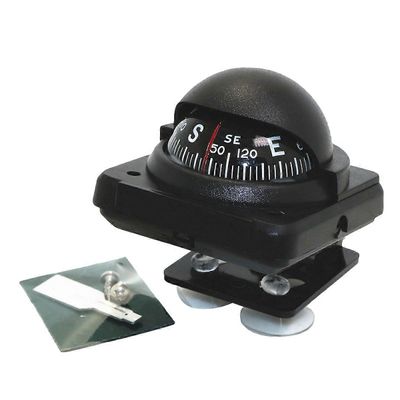 LC380 säädettävä autokompassi navigointi auton kojelauta kompassi pyöräily vaellussuunnan osoitin opaspallo magneettisella deklinaatiosäädöllä Func...