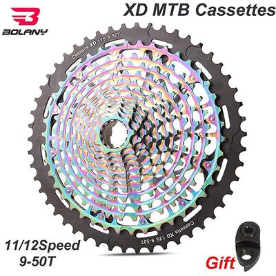 Bolany Bike Kassetter Mtb Xd 11/12speed 9-50t For Xd Hub Ultralight Cnc Frihjul Cykel Tandhjul K7 Ult kassetter del 12s 9-50t farverige