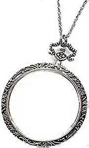 10X suurennuslasien kaulakoru 40 mm:n lasilinssiriipuksella - suurennusluuppimonokkeli kirjojen ja käsitöiden lukemiseen