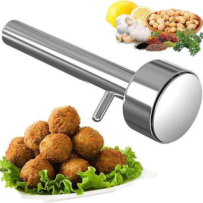 Duqi Falafel-kauha, ruostumattomasta teräksestä valmistettu ammattimainen falafel-kauha, elintarviketurvallinen ja ei-tyylikäs falafel-baller-työka...