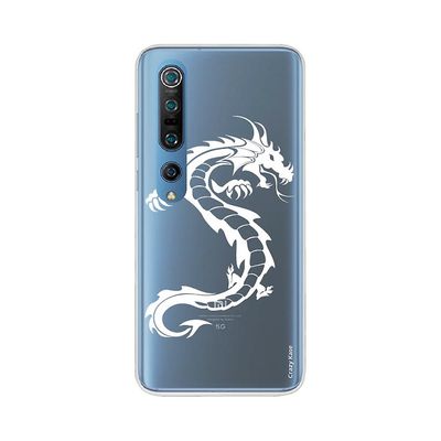 Crazy Kase Skrog til Xiaomi Mi 10 Pro Soft Dragon White