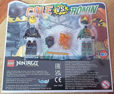 LEGO Ninjago Cole vs Ronin Minifigur Blister Pack sæt 112215