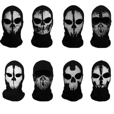 Musta naamio Balaclava Pipot Hatut Miehet Aave Pääkallo Koko kasvot Lämpimästi naamio Huppu Pipo Ggorros Hombre Casquette Bbalaclava L