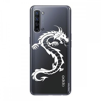 Crazy Kase Hull For Oppo Find X2 Lite i silikone 1 Mm, White Dragon