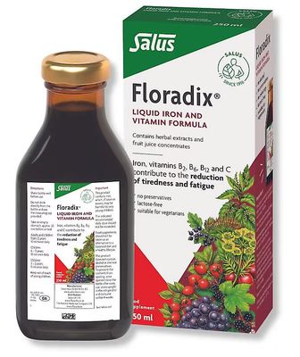 Floradix, Floradix neste Silitysrauta kaava, 500ml