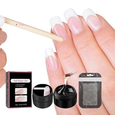 Kynsien korjaus, kynsien korjaus rikkoutuneille kynsille, kynsien korjaussuojageeli 20ml 2SET