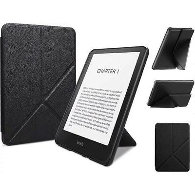 Kindle Paperwhite 12. sukupolven (2024) läppäkotelo, ohut jalustakansi Musta
