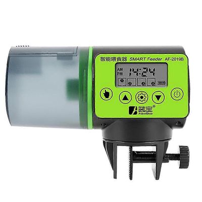 Automaattinen lampikalojen syöttölaite loma-ajastimella kuten kuvassa näkyy