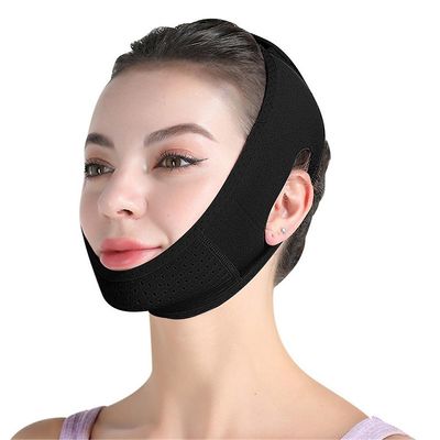 Ochime gjenbrukbar ansikts slanking stropp dobbel hake reduksjon V linje maske Svart
