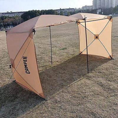 Tents 2-3 personers udendørs markisetelt telt 210 Oxford automatisk vindskærm Camping picnic parasol Udsøgt Arbor Family Shelter Pergola khaki