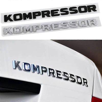 3d ABS -kirjaimet auton takatavaratilan merkki lokasuojan tunnus kompressor-logo Mercedes C230 C200 C180 SLK CLK 200k SL CLS lisävarusteet Chrome