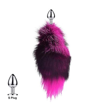 Tail Plug-In Fox Tail Cat Small Props Real Hair Small Tail Detachable Dog Playing Sp Ruusu S