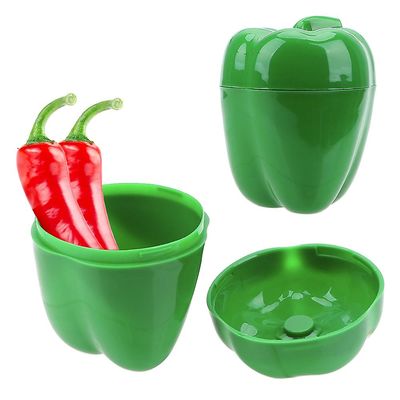 Vegetabilske containere Crisper Box Hvidløg Tomater Lemon Green Pepper Opbevaring Box Korn Sortering Container