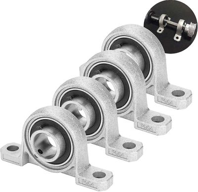 4 pakkaus kuulalaakeria, 20 mm tyynylohko, kuulalaakerit laippa reikä Itsetuki asennettu itsesäätyvä