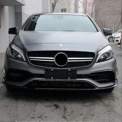 Superior etupuskurin huulispoilerit Lisävarusteet Mercedes A-luokkaan W176 A200 A250 A45 AMG Viistoperä (Hatchback) Sport 2016-2018 kiiltävä musta