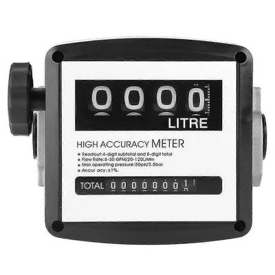 Mekaaninen polttoainemittari 4-numeroinen polttoainemekaaninen polttoainemittari 25mm (1 tuuman sisäkierre) 5-30 Gpm / 20