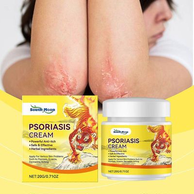 Herbal Psoriasis & Eczema Relief Cream kutinaa ehkäisevä, rauhoittava ja kosteuttava allantoiini- ja luonnollisilla uutteilla herkälle iholle 1pc