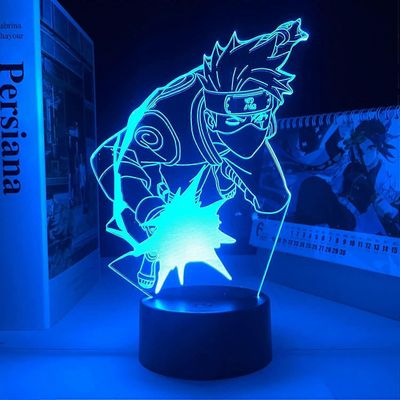 Sdigv 3D LED Naruto yövalo Anime Academia makuuhuoneen sisustukseen Syntymäpäivälahja Manga Gadget Katsuki Bakugo Lamppu 3D pojille Tytöt Lapset La...