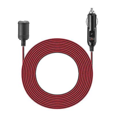 12v 24v 15a Raskaan käytön auto savukkeensytyttimen pistorasia uros-naaras jatkojohdon virtalähdekaapeli sulatetulla 3,7 m: llä