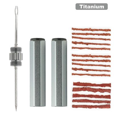 Scooter Motorcykel Cykel Dæk Reparation Tool Bike Tubeless Tire punktering Kit Titanium Farve 2