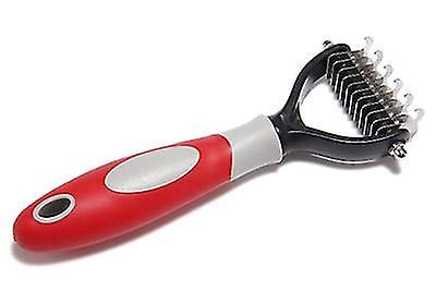 Mikasa Pet hårfjerning Rake Comb Rød